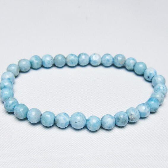 ラリマー ブレスレット 6mm 一点物 メール便可 [M便 1/10] 111-47861