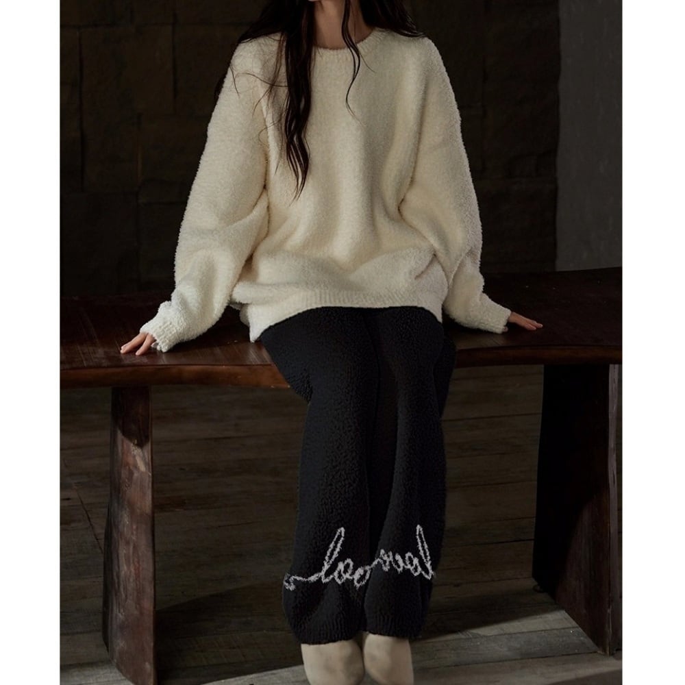 訳ありSALE【M-XL】fleece half-edge velvet pajamas p1528