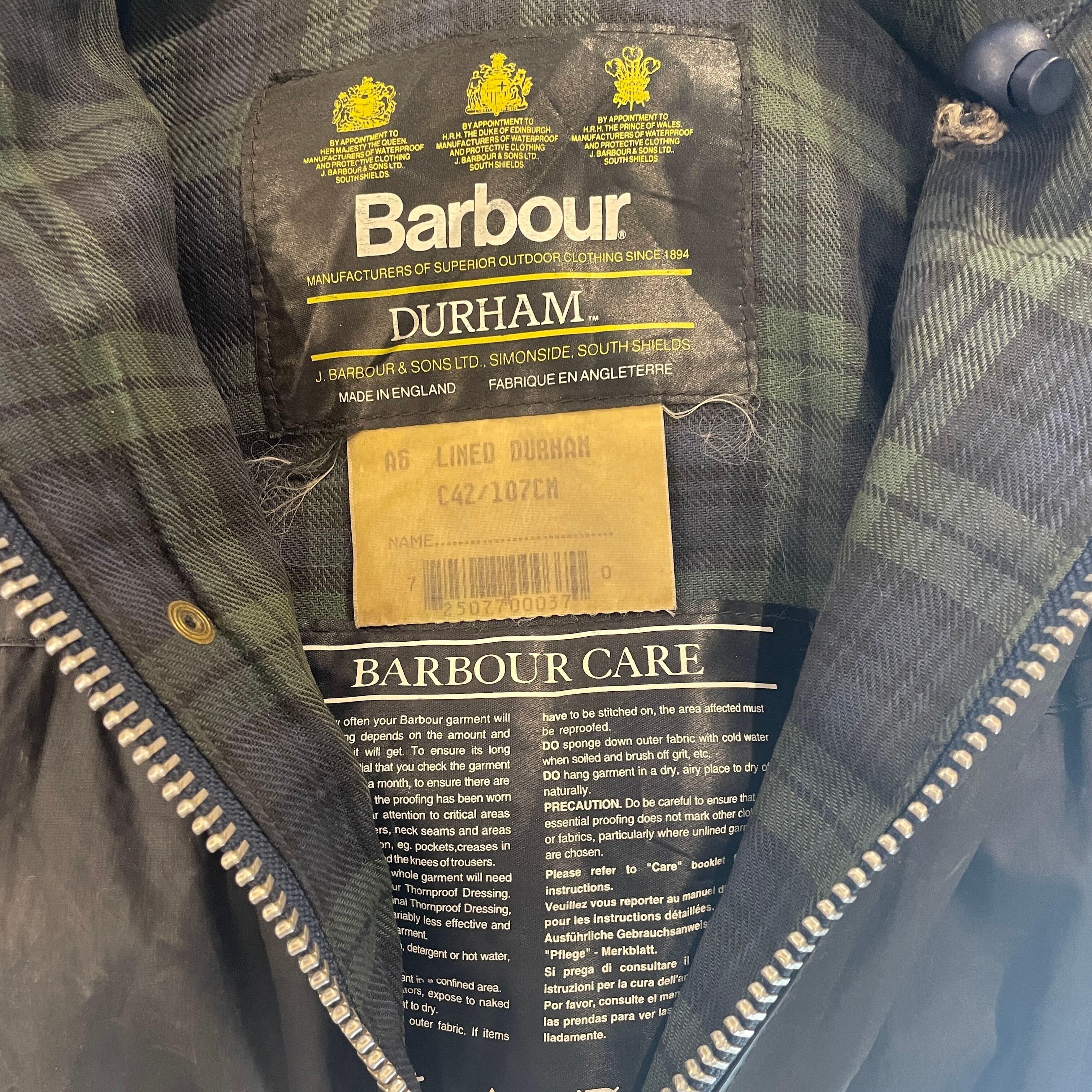 90's Barbour DURHAM made in England 42 | LIOT
