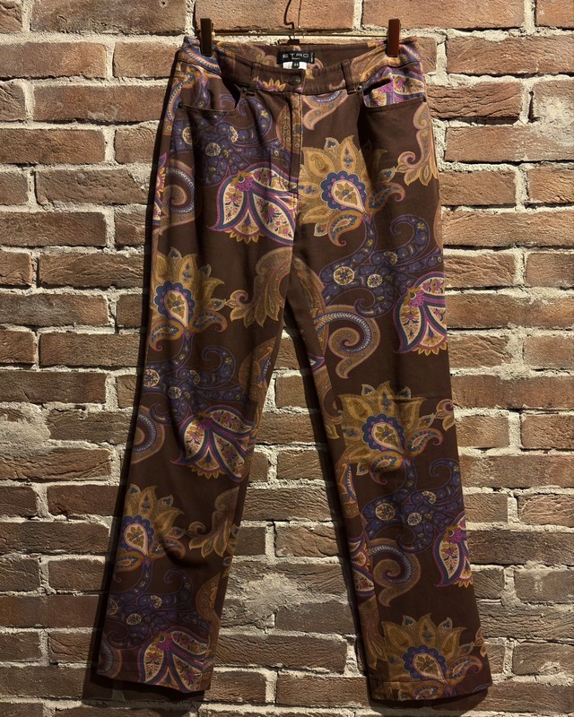【Caka act3】“ETRO” Beautiful Paisley Pattern Trouser