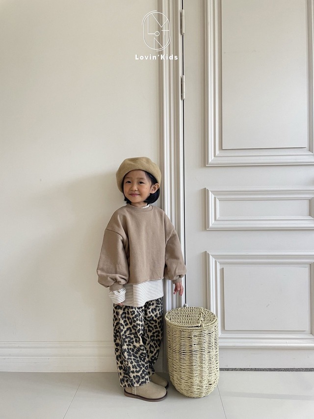 【即納】Lovin'Kids/Leopard pants(brown/size7のみ)