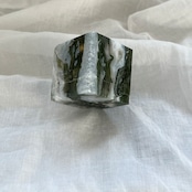 モスアゲートキューブ2*天然石スクエア*天然石インテリア*置き物