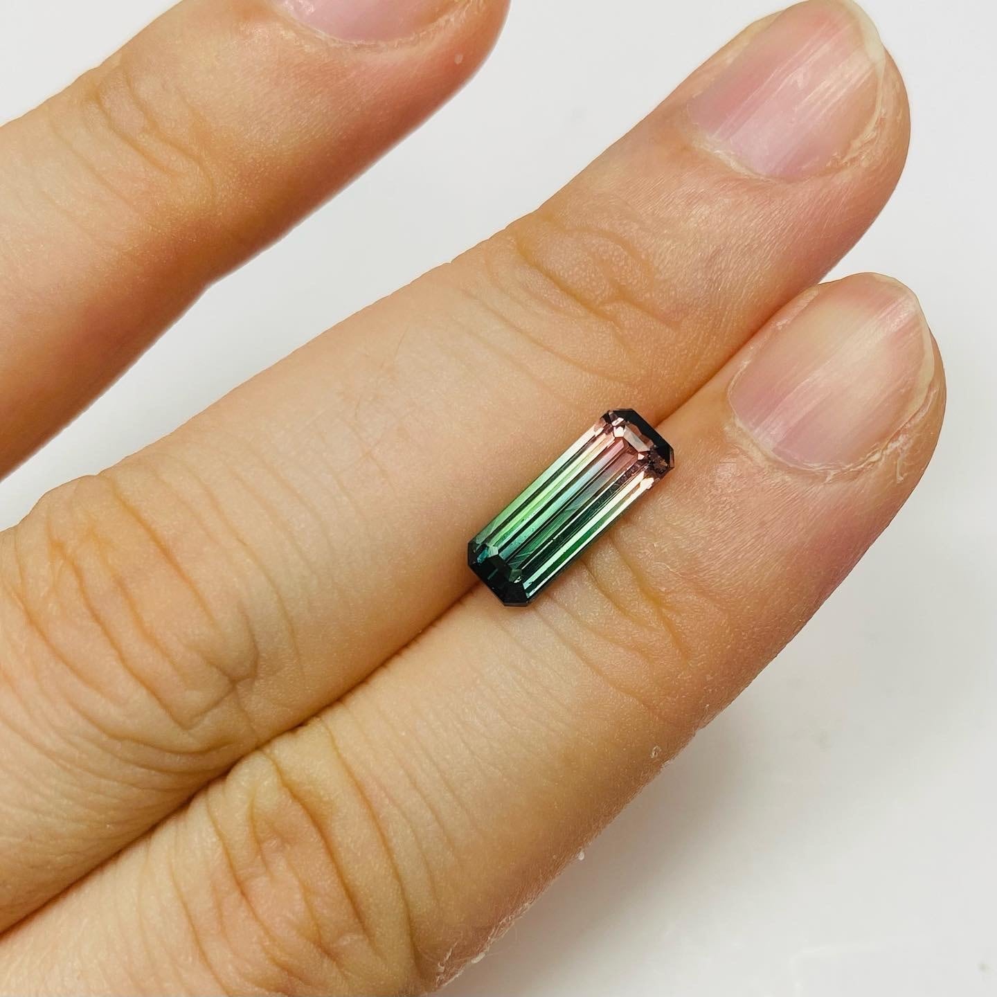 珍しい補色の概ねルーペクリーンな高品質パーティーカラートルマリン