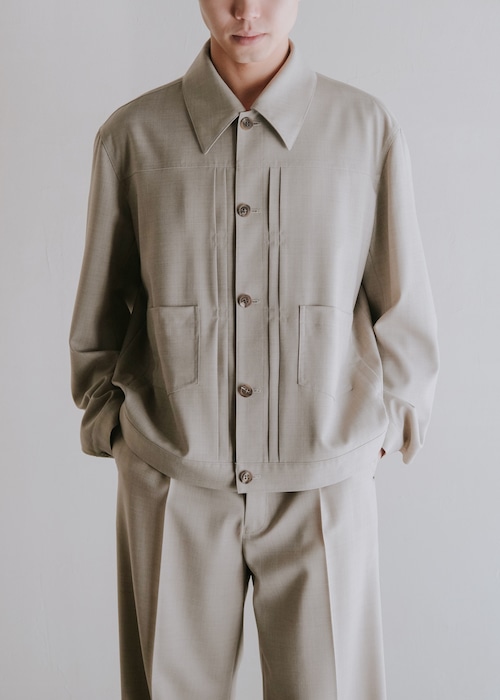 SASAKI SATORU 26SS arc sleeve jacket / Beige