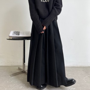 pleated long skirt J00147