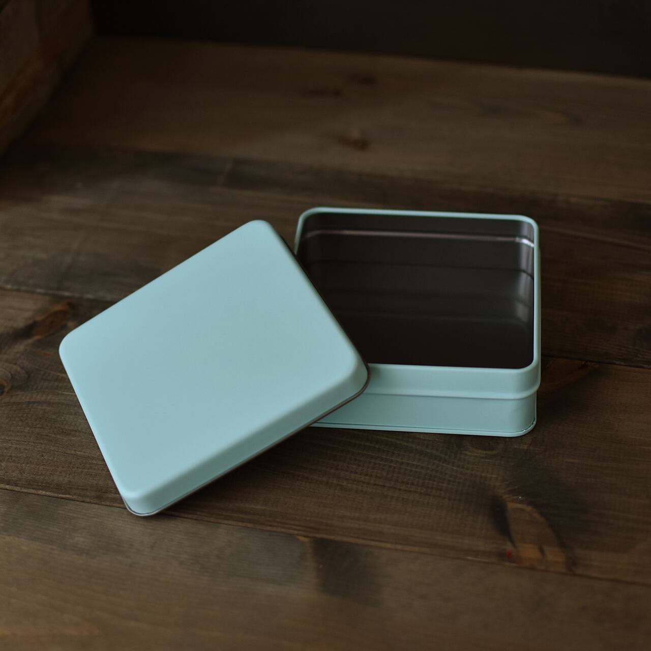 スクエア缶 122×122×43mm 60個入 | 小さな箱屋 リトルアンツキューブ