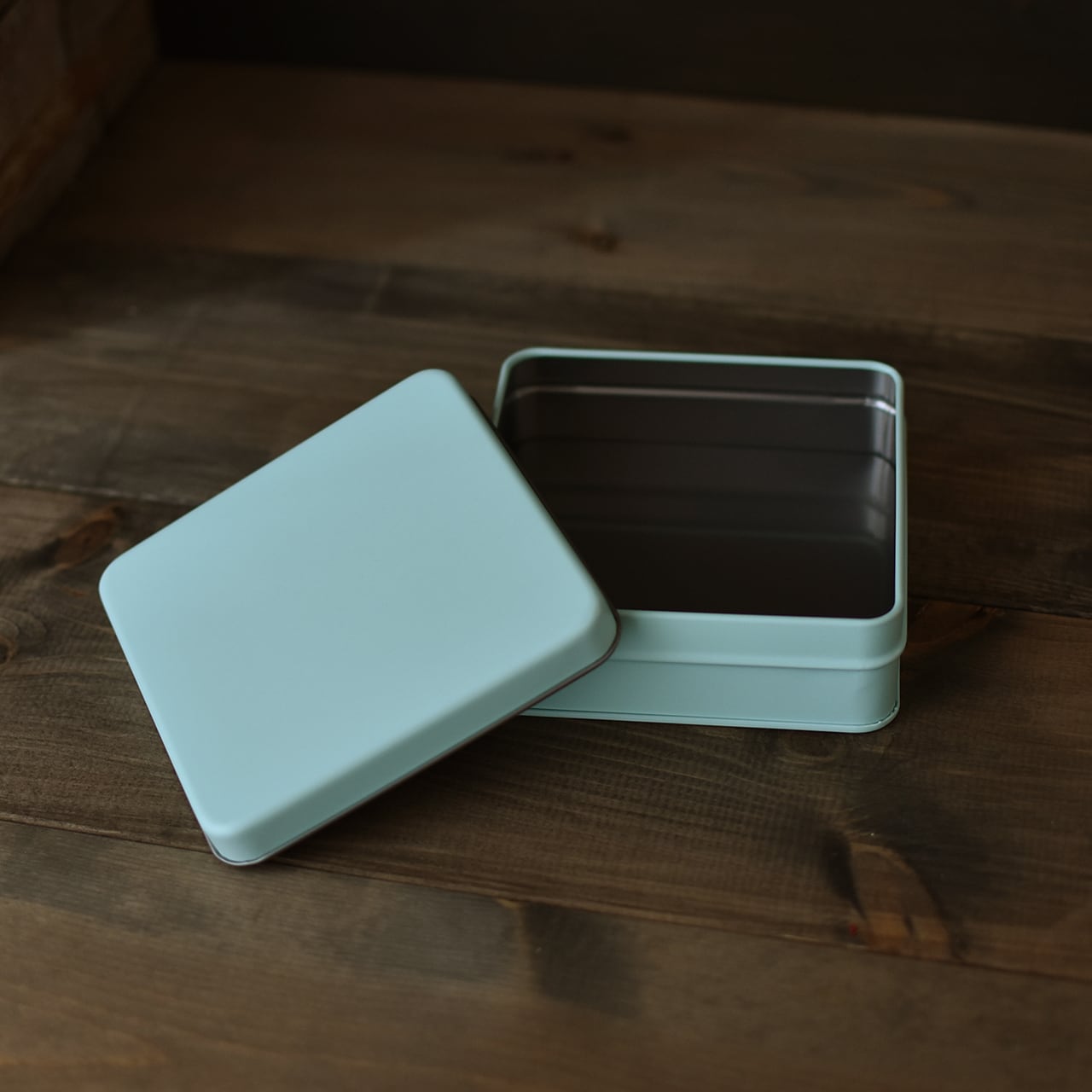 スクエア缶 122×122×43mm 60個入