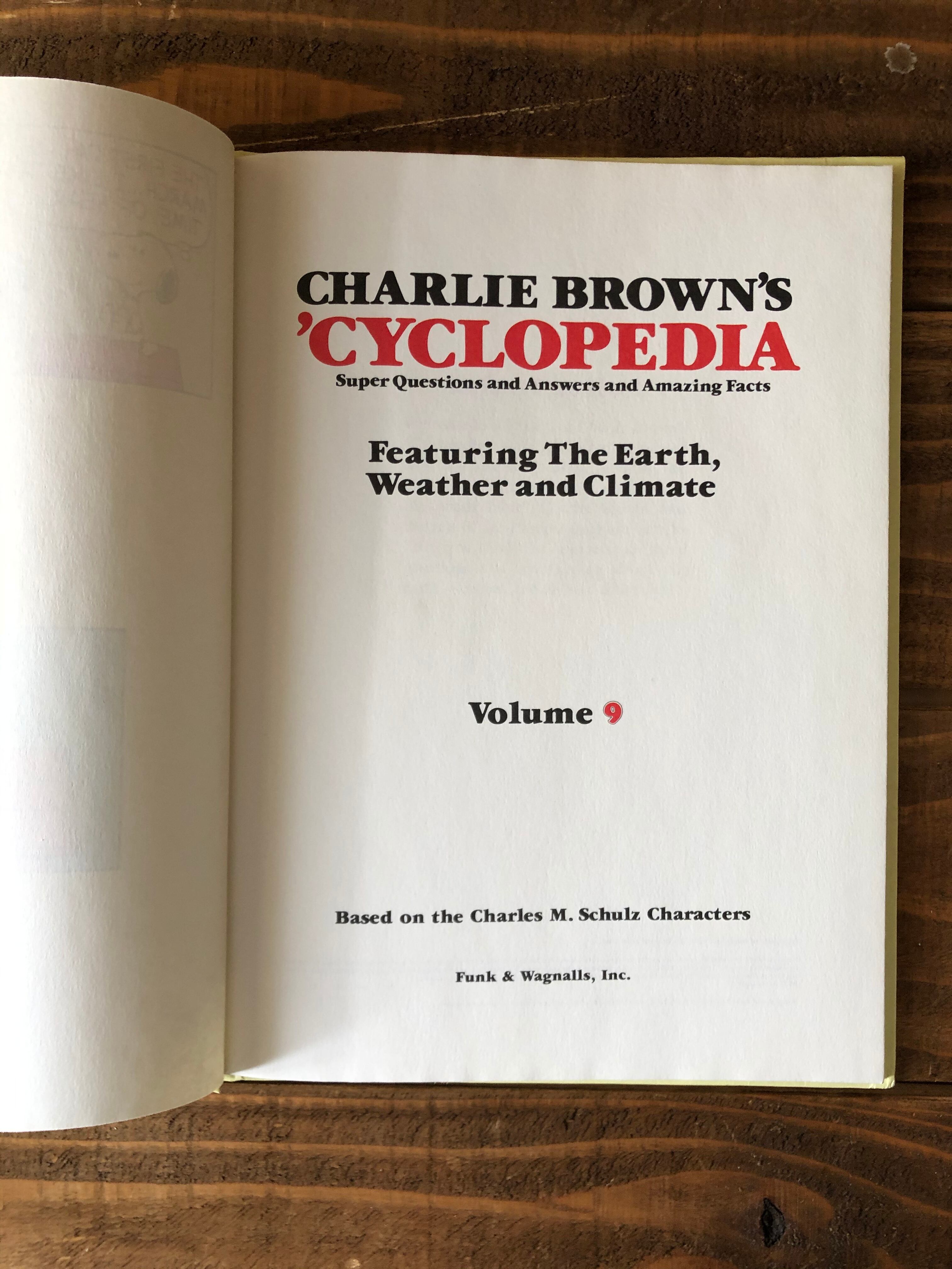 VINTAGE SNOOPY BOOK /チャーリーブラウン スヌーピー 百科事典 絵本