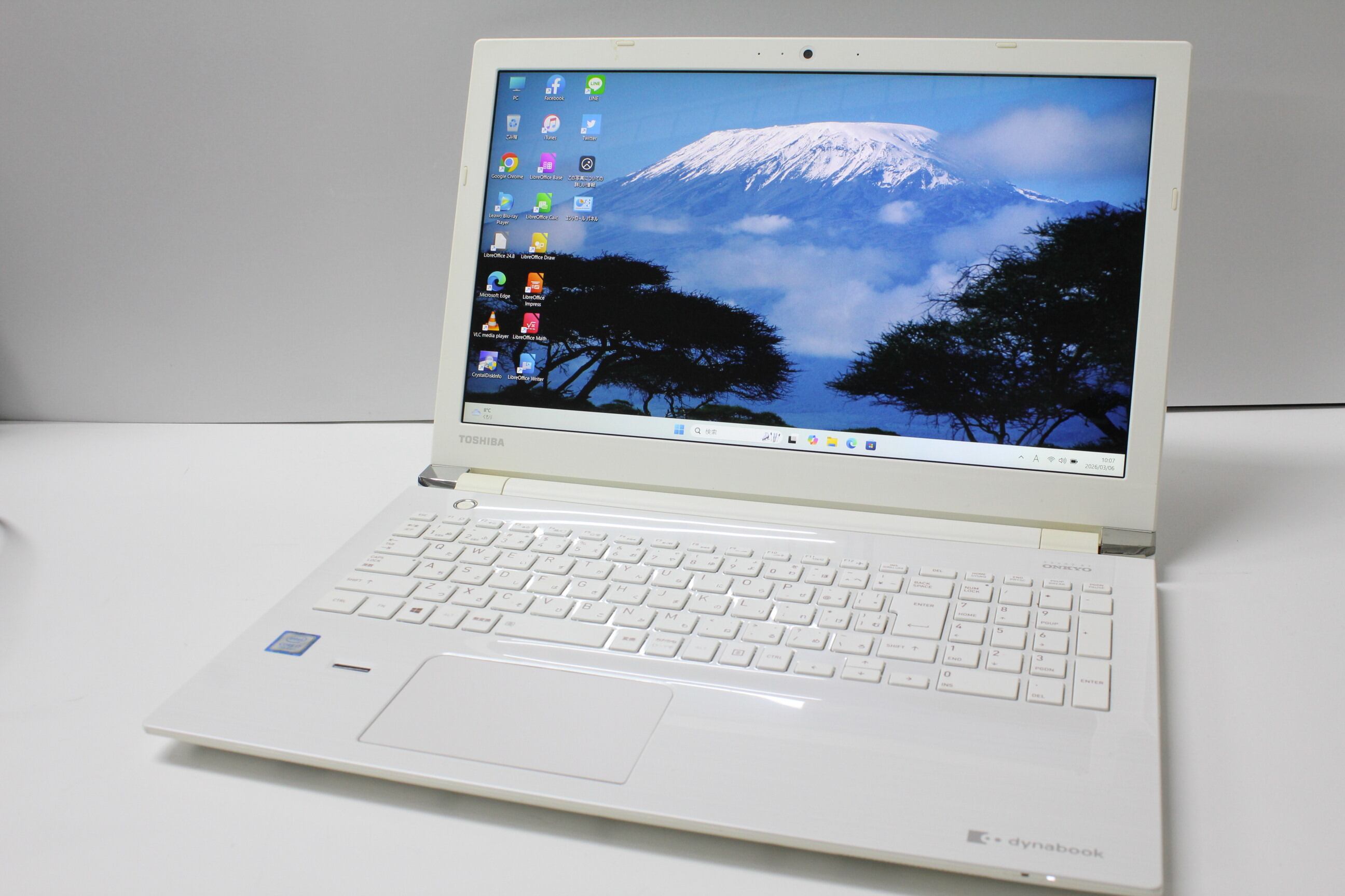 dynabook/PT55TPG-BWA/Win11/Intel Core i3-5015U/SSD256GB/メモリ8GB/ノートPC ⑥ dynabook/PT55TPG-BWA/Win11/Intel Core i3-5015U/SSD256GB/メモリ8GB