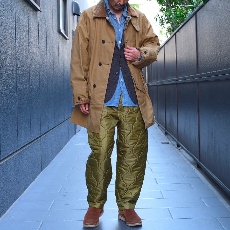 KENNETH FIELD(ケネスフィールド) /MAX PROOF COAT BM WAX-KHAKI-(52