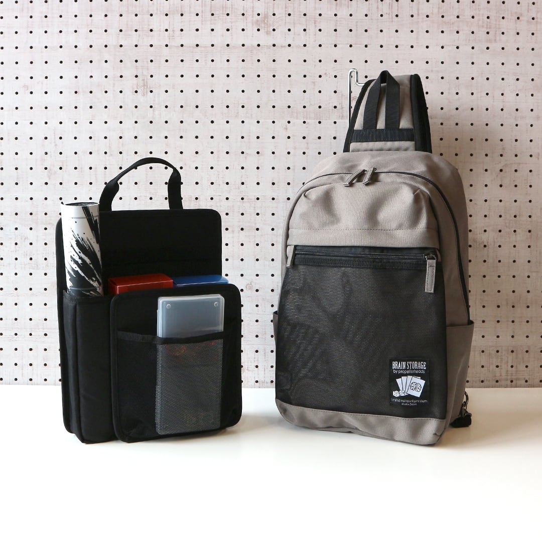 ストレージ2セット付【BRAIN STORAGE】ポリエステルボディバッグ
