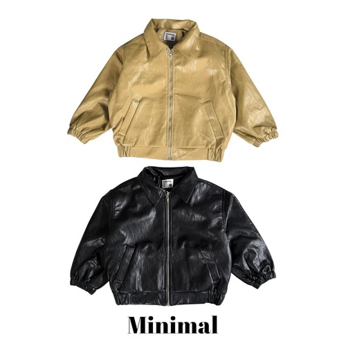 MINIMAL［取寄］soft leather zipup jumper 26autumn