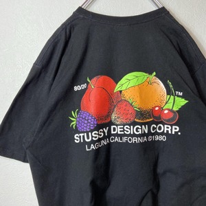 STUSSY fruit print T-shirt size M 配送B