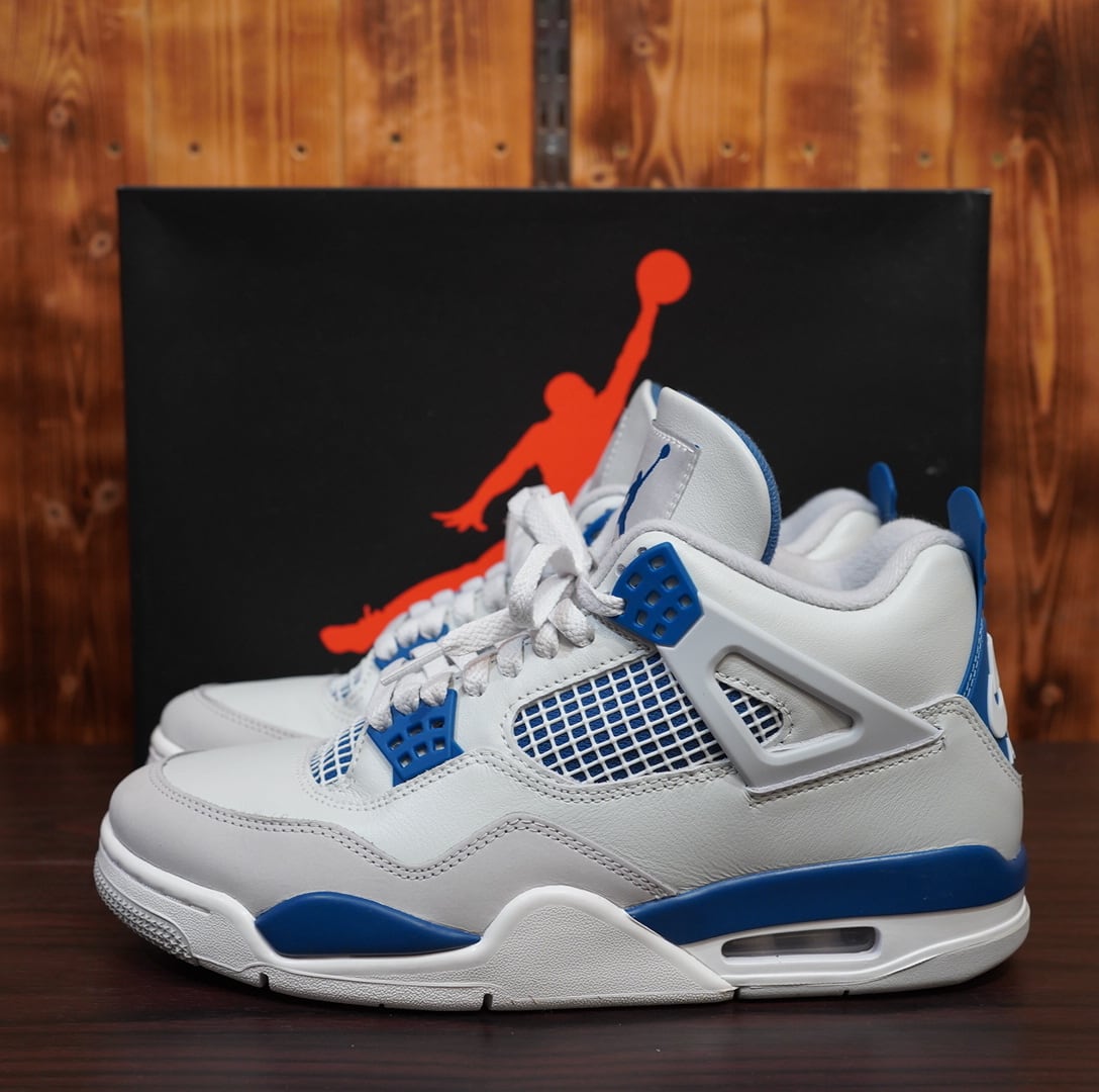 nike air jordan 4 retro us8.5 26.5cm ナイキ エアジョーダン fv5029-141 ミリタリーブルー
