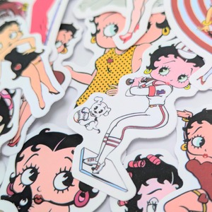 送料無料！【 Betty Boop（ベティブープ） 】 STICKER（ステッカー）50枚SET　〚アメリカン雑貨 アメトイ〛