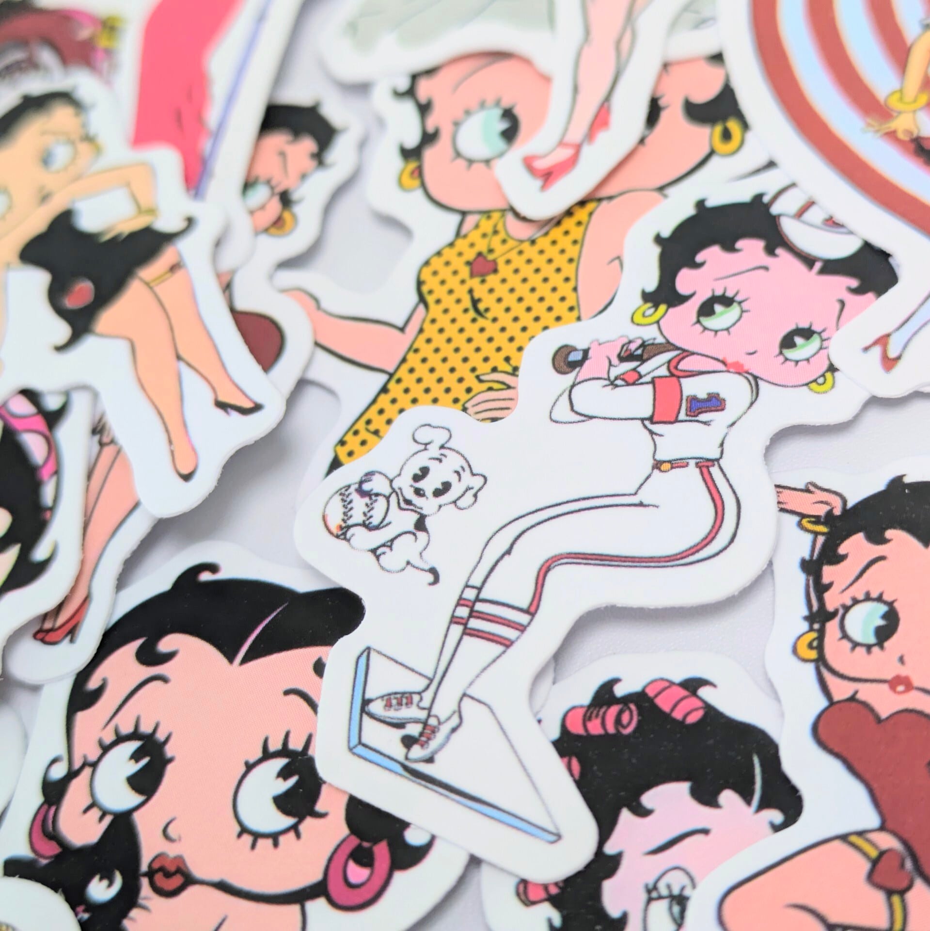 送料無料！【 Betty Boop（ベティブープ） 】 STICKER（ステッカー）50枚SET　〚アメリカン雑貨 アメトイ〛