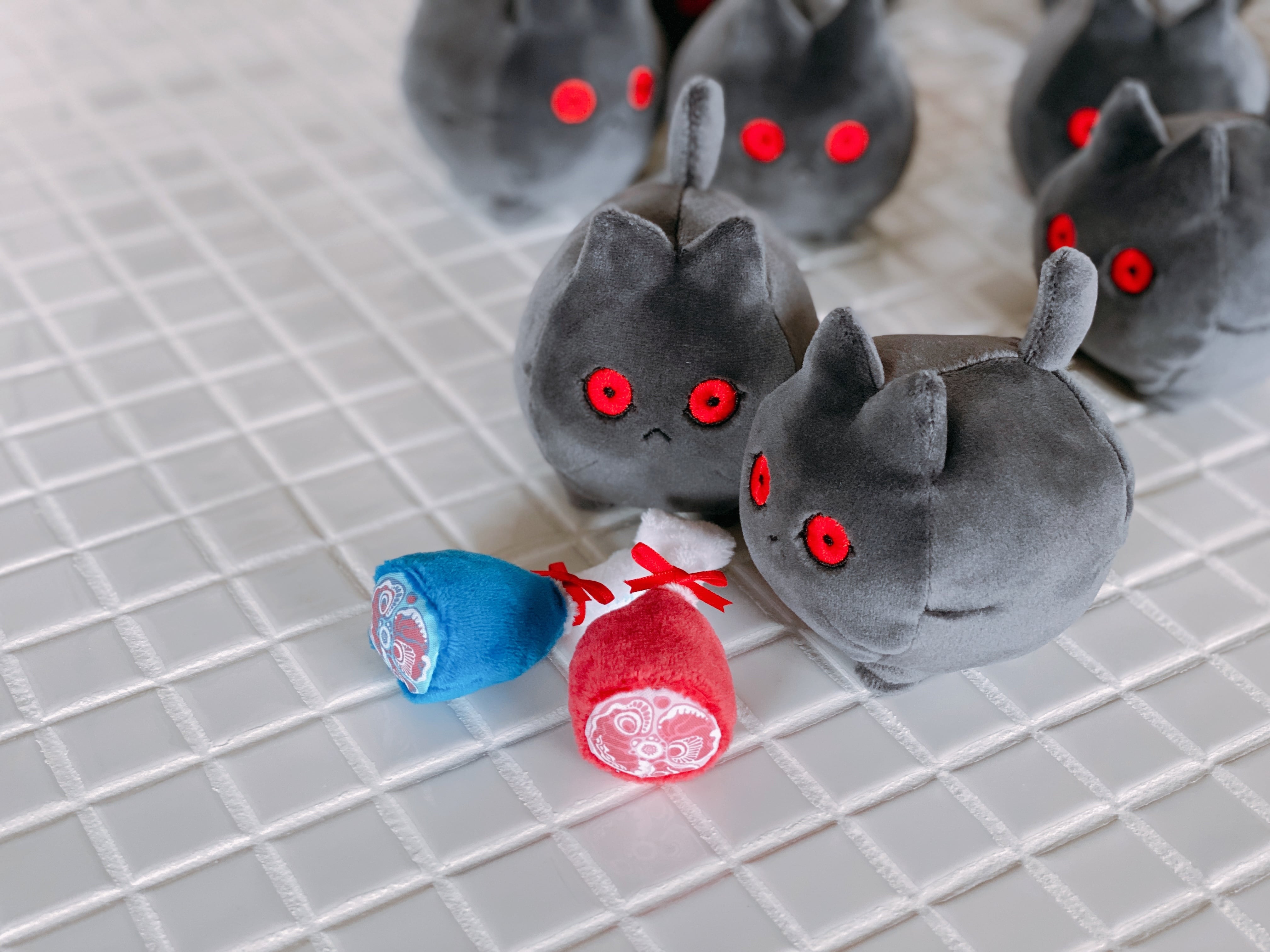 オオカミディムグレー（ミニサイズ）＋骨付き肉ぬいぐるみ | USAGIMAKER