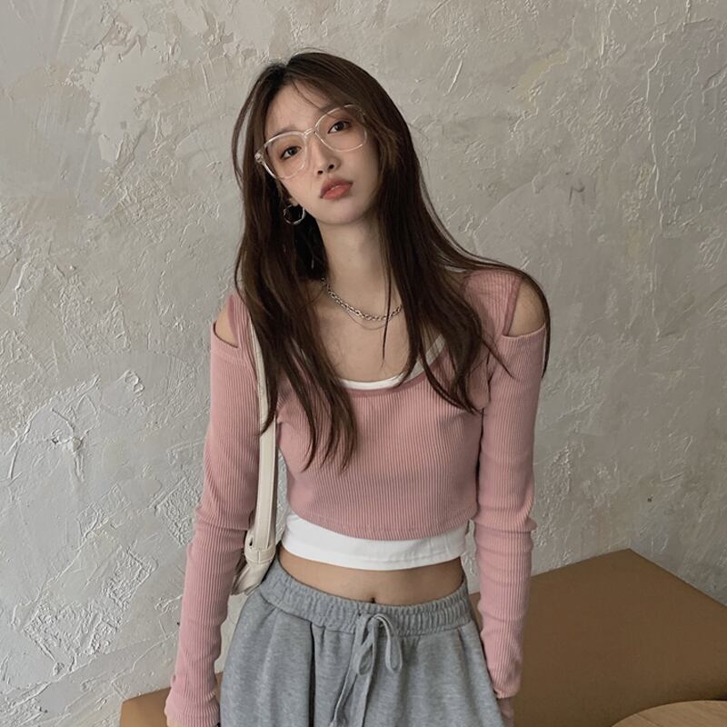 シャツ トップス スプリングスタイルTシャツ レディース ロング 春物 試着室80949489787