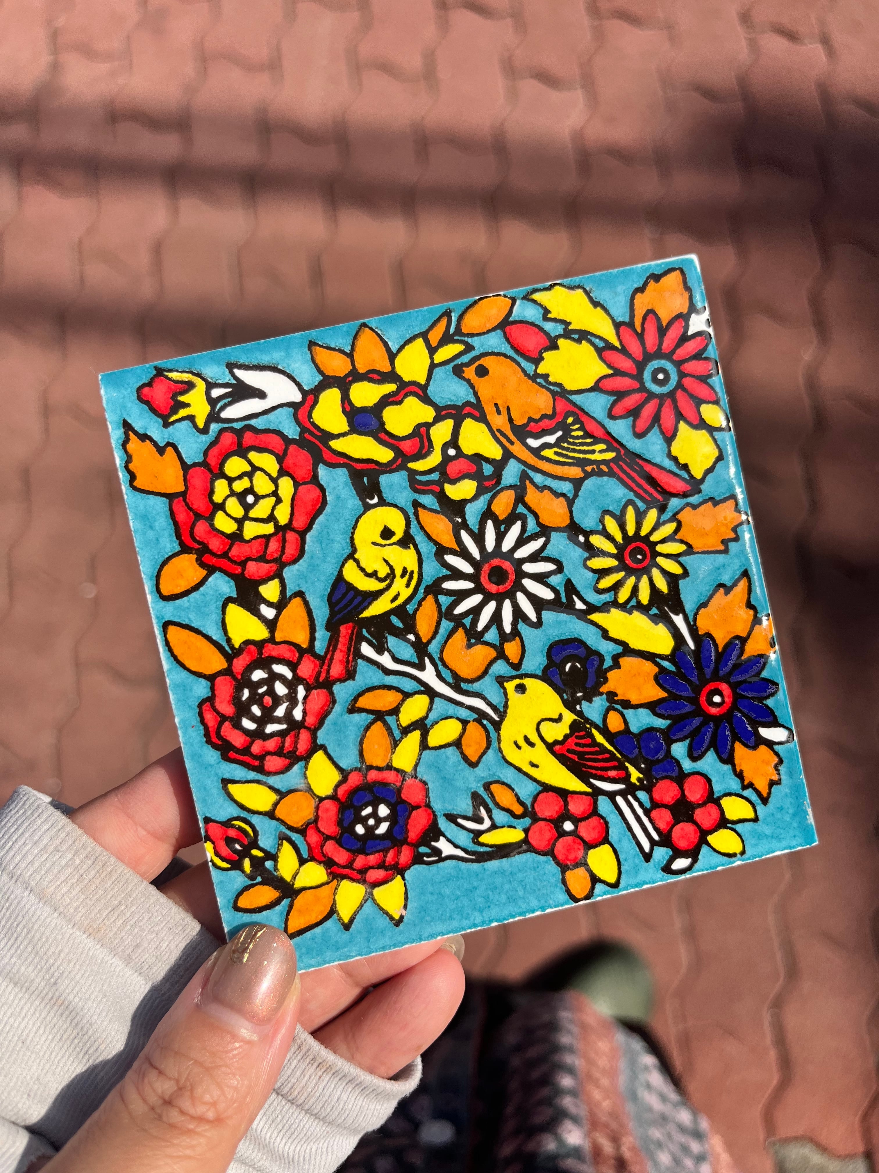 中東タイル 3羽の鳥ちゃん | zakurotokyo