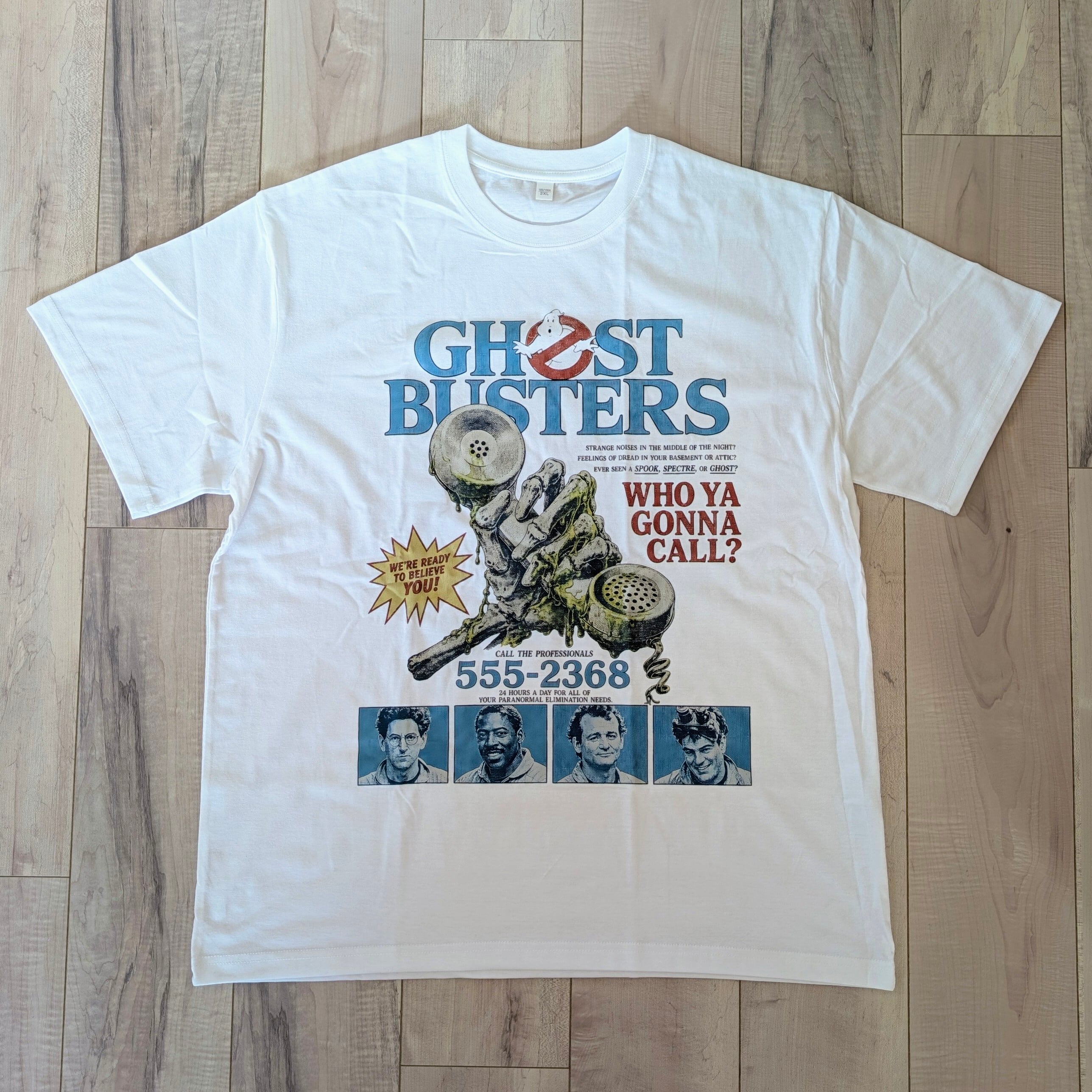 【 Ghostbusters (ゴーストバスターズ ) 】『 WHO YA GONNA CALL? 』映画Tシャツ / Tシャツ〚アメリカン雑貨 アメトイ〛