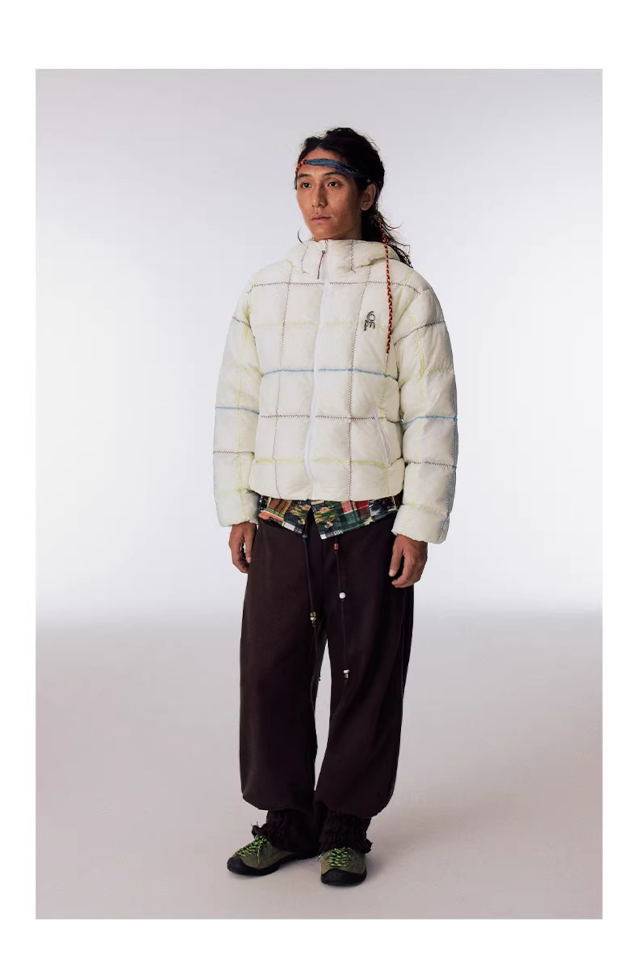 CONP Semi-sheer Chain Down Jacket