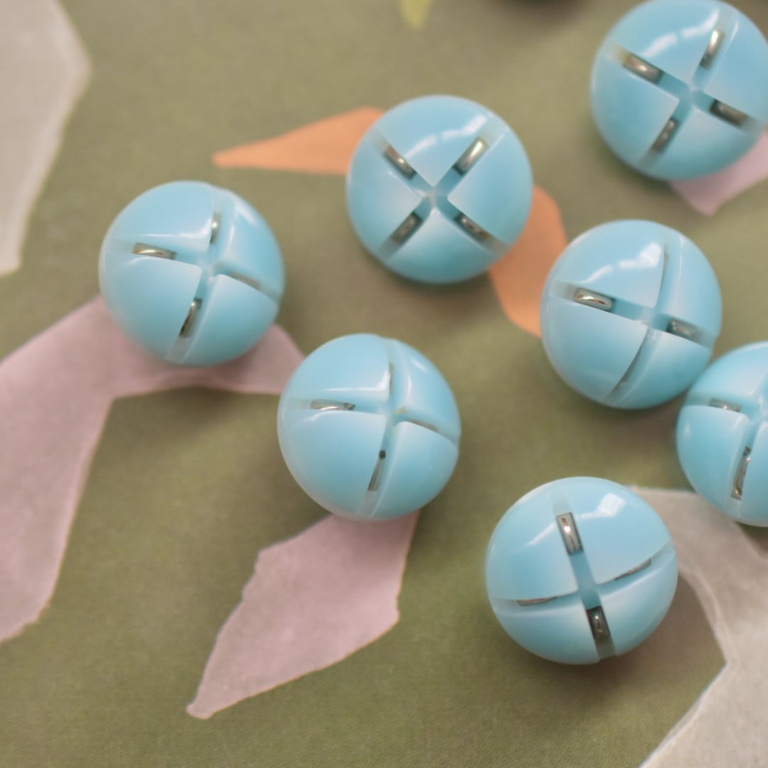 凹みクロス×パステルブルー 15㎜