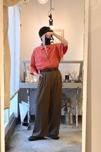 1990’s SCOTT BARBER Coral Silk Cotton Shirt