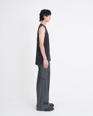 【26SS】Tamme タム / ナイロンスラックスパンツ /NYLON PCS COMBAT SLACKS GREY