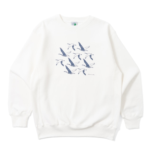 BIRD JOURNEY SWEATSHIRT WHITE