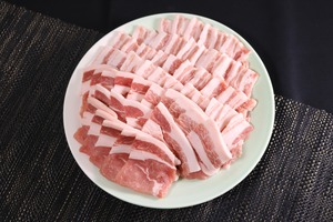 房総ポーク　焼肉セット１kg  (ロース・バラカルビ)