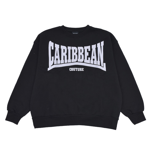 【BOTTER】CREWNECK SWEATER CARIBBEAN COUTURE EMBROIDERY(BLACK)