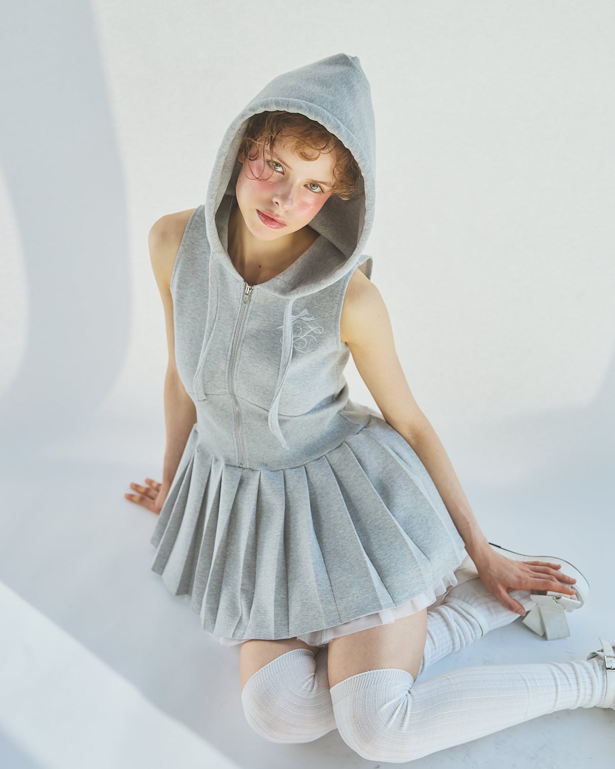 S/S ノースリーブパーカープリーツワンピ | lilLilly official webstore