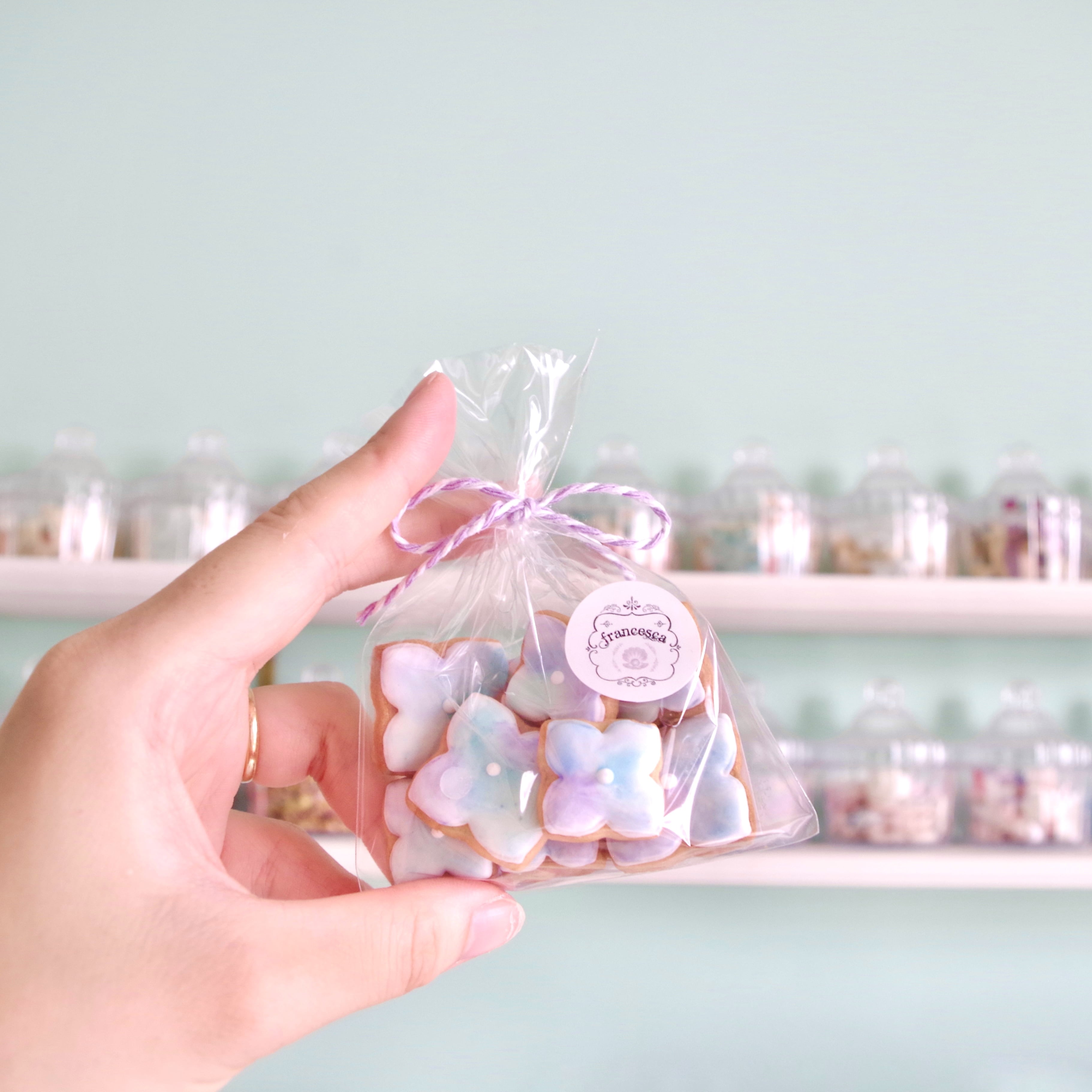 紫陽花のアイシングクッキー | Francesca von Sweets