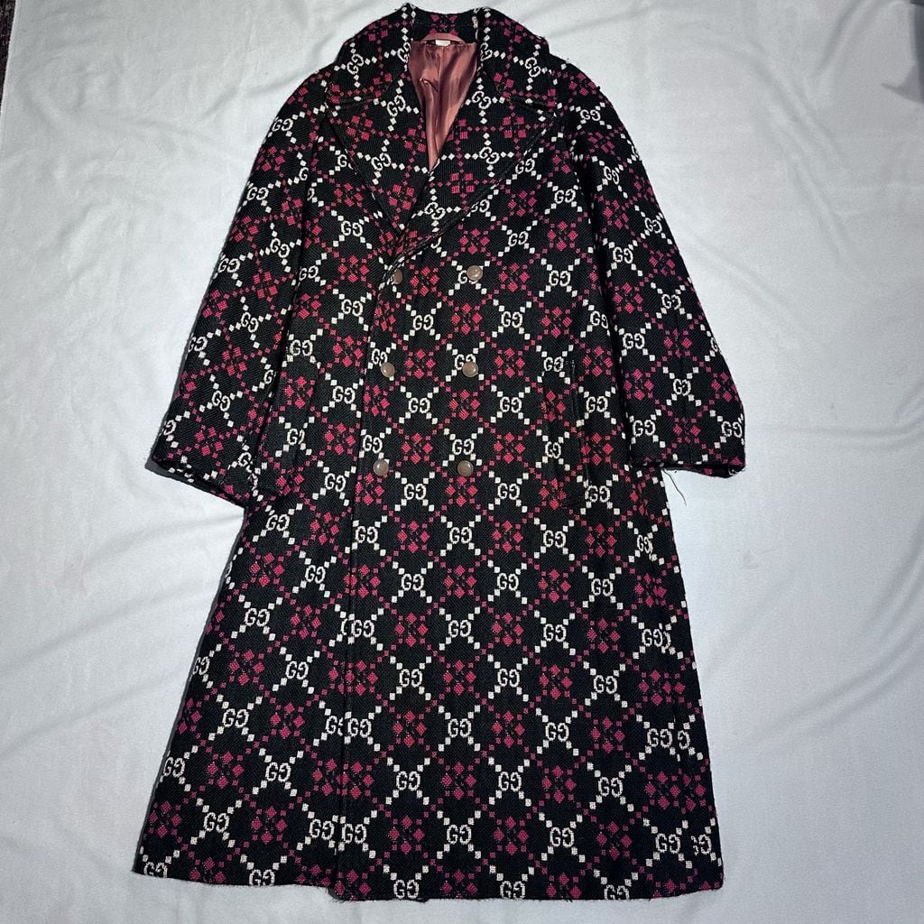 GUCCI グッチ 18AW GG DIAMOND WOOL COAT チェスターコート 2904715220