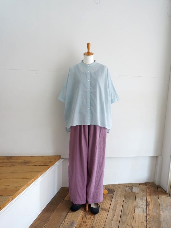 YARRA ヤラ リネンブレンド シアーブラウス | Fimpen+Nul