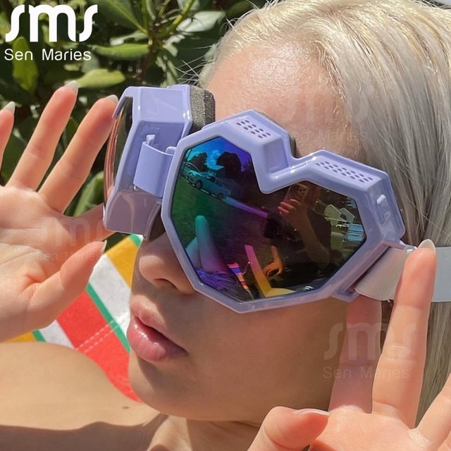 ハート型ゴーグルサングラスワンピース女性特大グラデーションレンズブランドデザイナー眼鏡 S22d E 通販 ハート型ゴーグルサングラスワンピース女性特大グラデーションレンズブランドデザイナー眼鏡 S22d E 通販