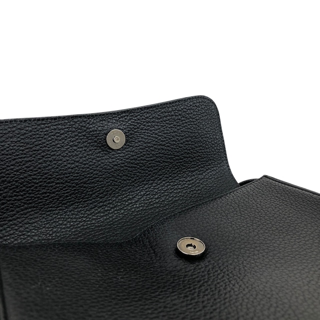 Yves Saint Laurent イヴ・サンローラン ショルダーバッグ ブラック ロゴ レザー ハート vintage ヴィンテージ オールド ex2z8n