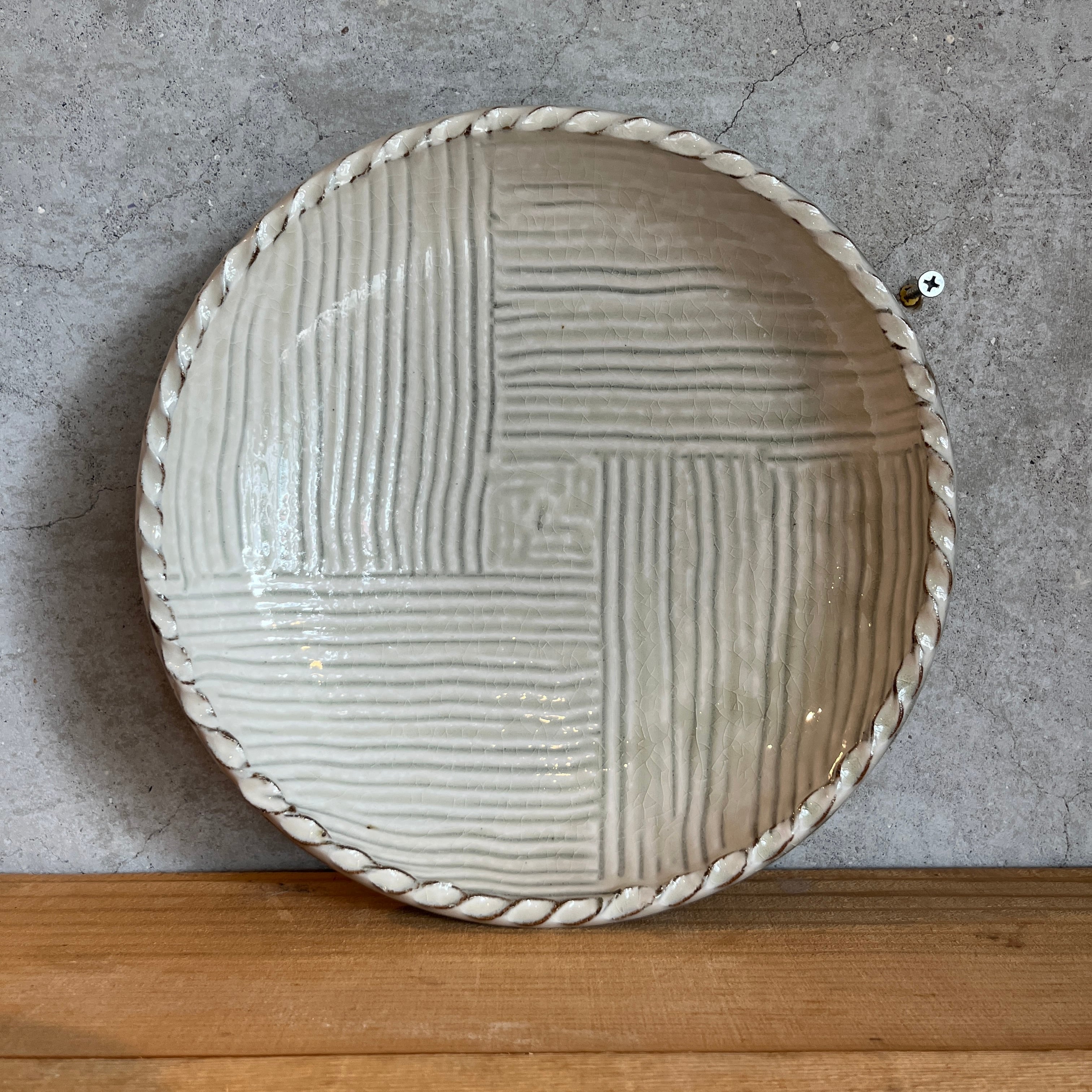 小代焼ふもと窯 スリップウエア 植木鉢 大 | タシュロン｜器と生活の道具