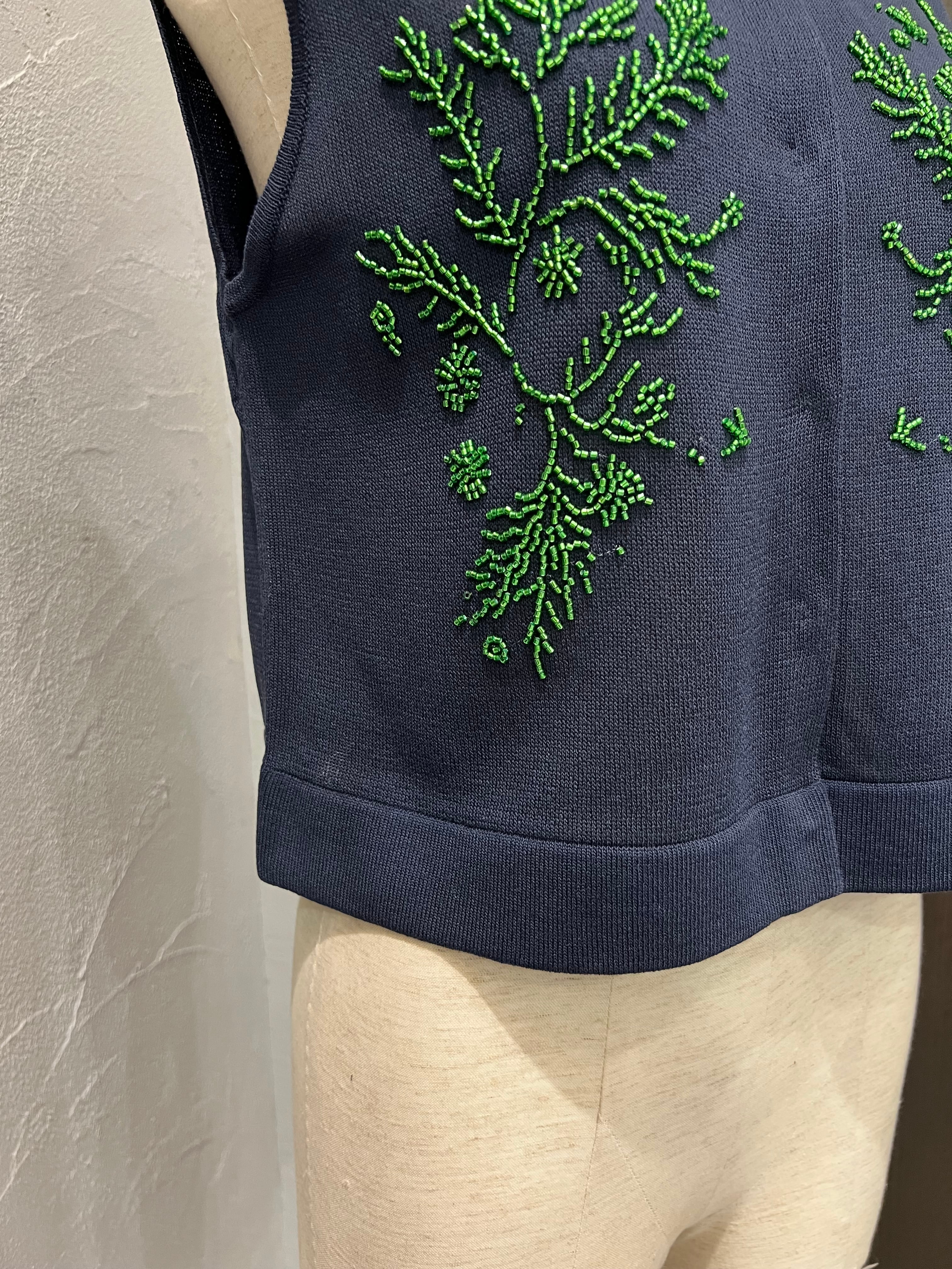 TORRAZZO DONNA/ビーズ刺繡ニットベスト | 20ｰtwentyｰ
