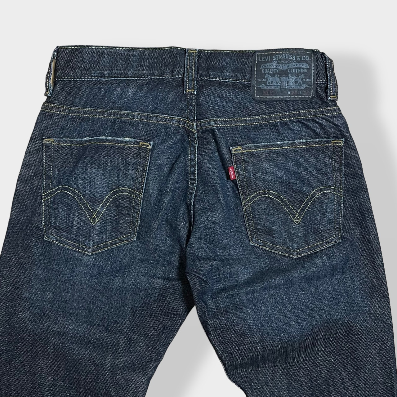 【LEVI'S】メキシコ製 511 スキニー ジーンズ デニム ジーパン スリム ストレート スキニー 細身 美脚 足長効果 ジッパーフライ ストレッチ W31 L32 リーバイス SKINNY US古着
