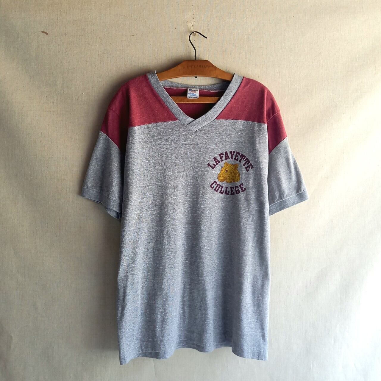 80s Campion ラファイエット大学 フットボールTシャツ Lサイズ
