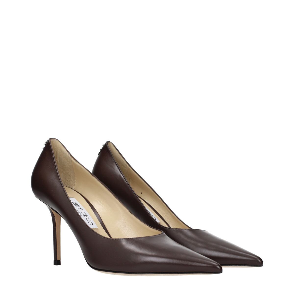 JIMMY CHOO ジミーチュウ レディース パンプス レザー ブラウン