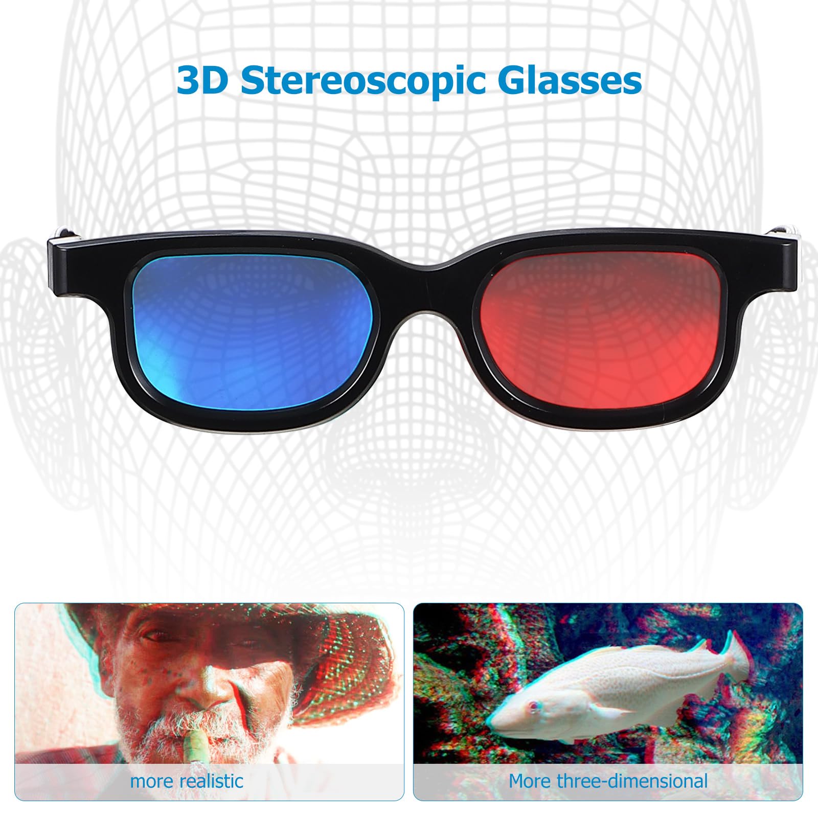 3Dメガネ 10個 赤青メガネ 映画鑑賞 テレビ ゲーム シンプルデザイン