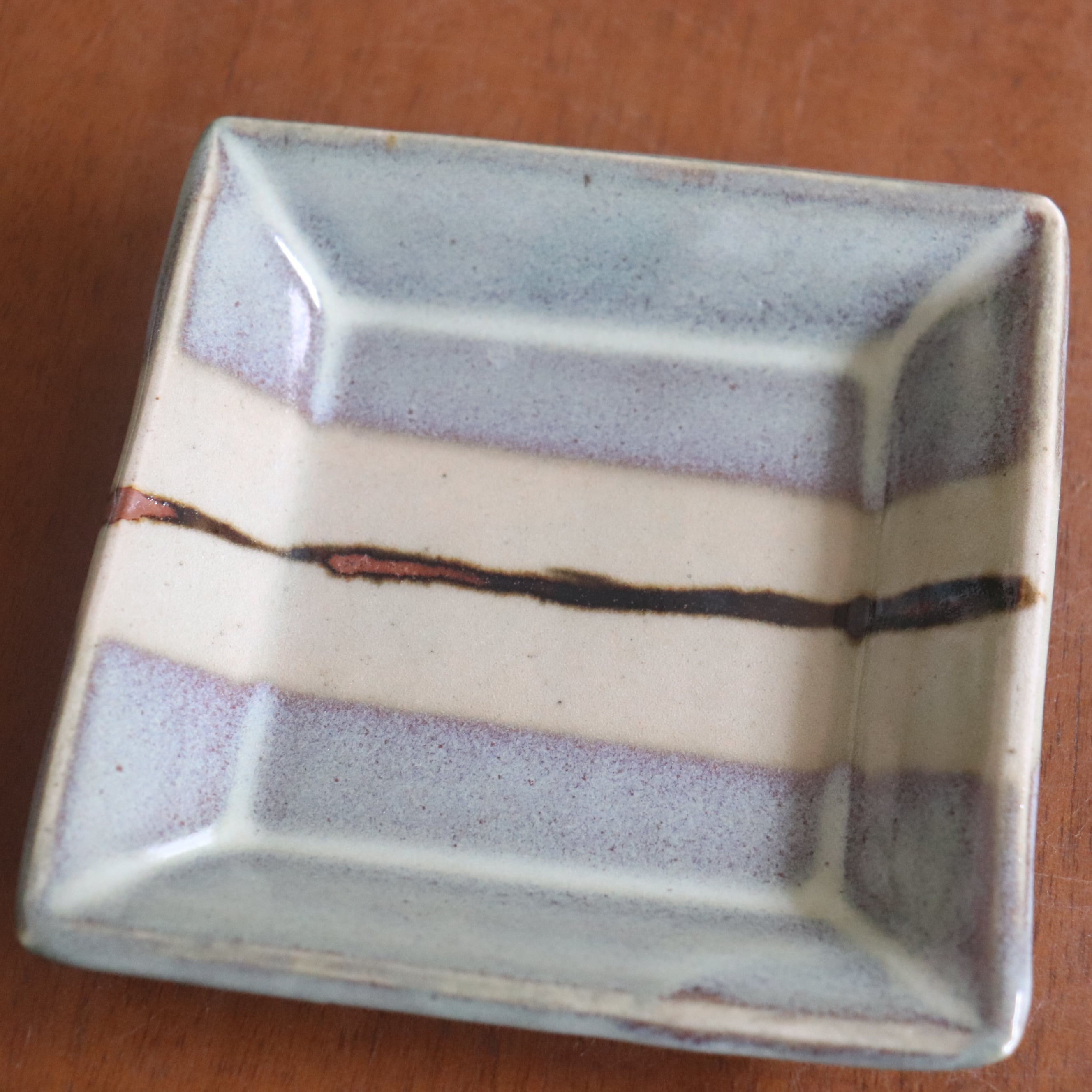 益子焼 健一窯 四角皿 Mashiko-yaki Square plate #157 | 和食器のお店