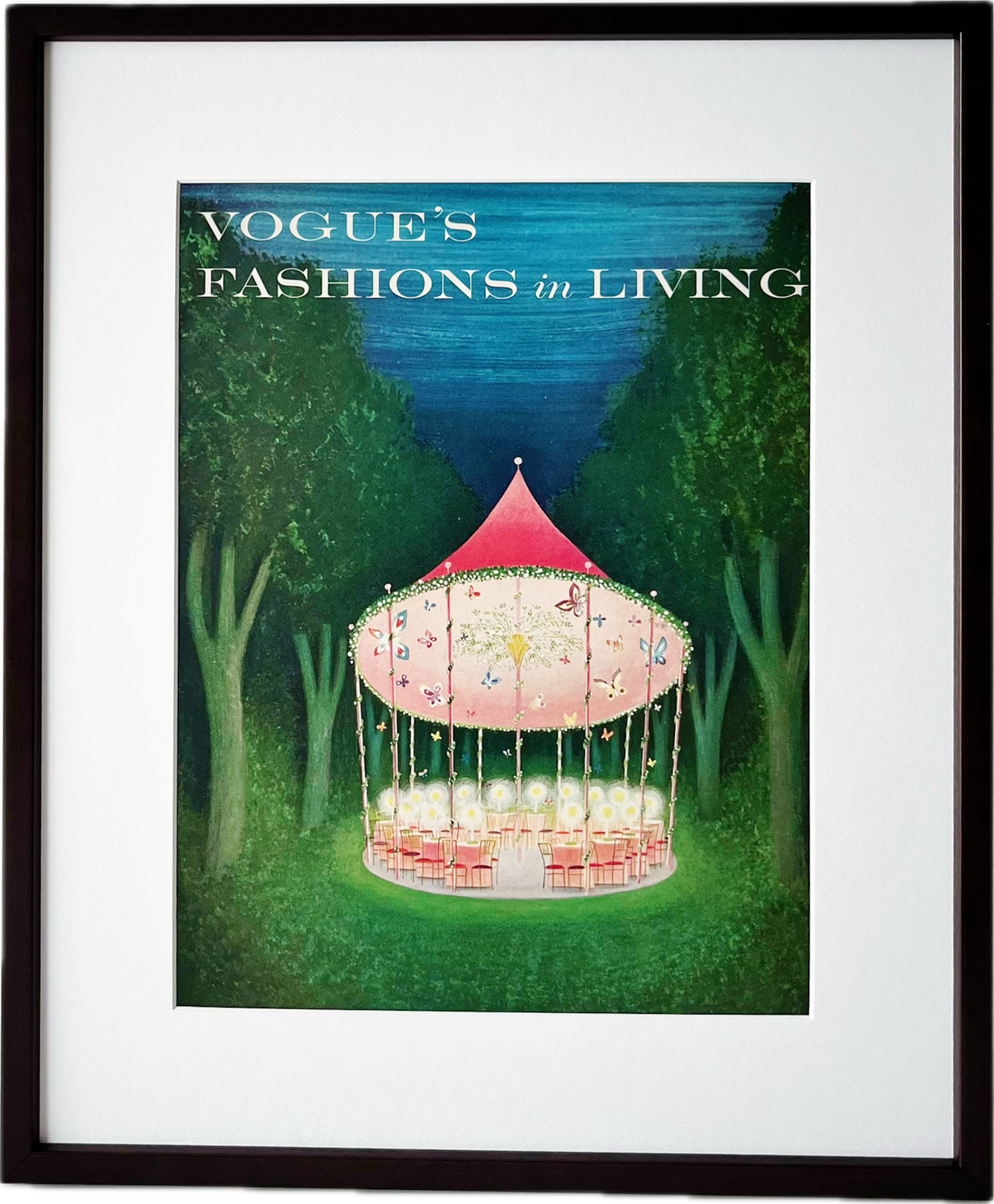 【最終値下げ】VOGUE アンティークポスター ポスター アートポスター 額付き 1958 広告>VOGUE ヴォーグ ポスター ヴィンテージ ビンテージ