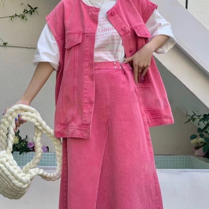 カラーデニムセットアップ_LN02099