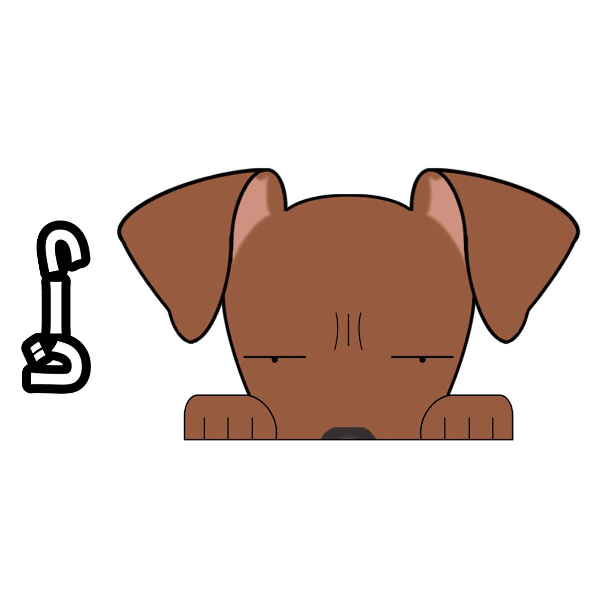 見てまステッカー ミニチュアピンンシャー ミニピン たれ耳 犬 犬ステッカー 車 窓 玄関 犬種別 名前 カーステッカー グッズ ドッグステッカー 犬 猫 イラストデザインステッカー Argent