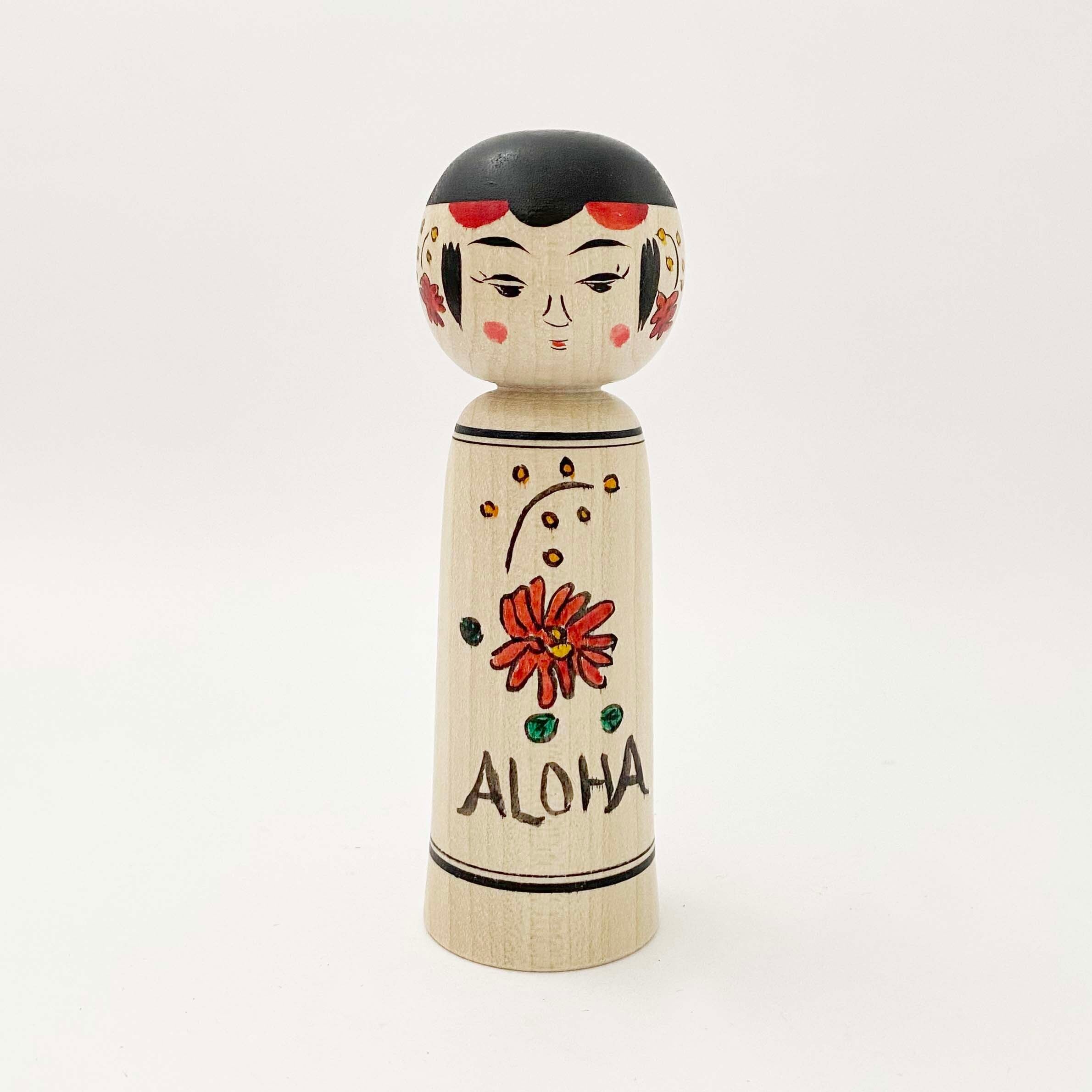 復刻フラこけし（弥治郎系 / 佐藤美喜子工人）中