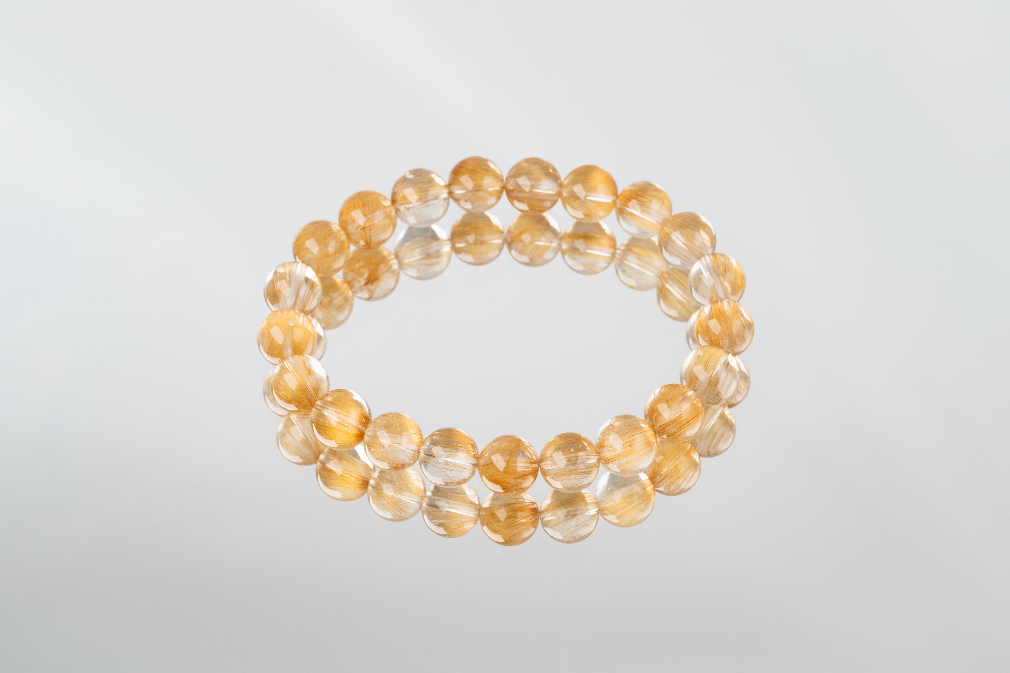 ◇一点物◇【高品質】ヴィーナスヘアルチルクォーツ ブレスレット 9mm