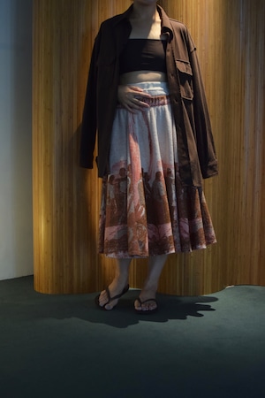 jonnlynx / pile jacquard skirt